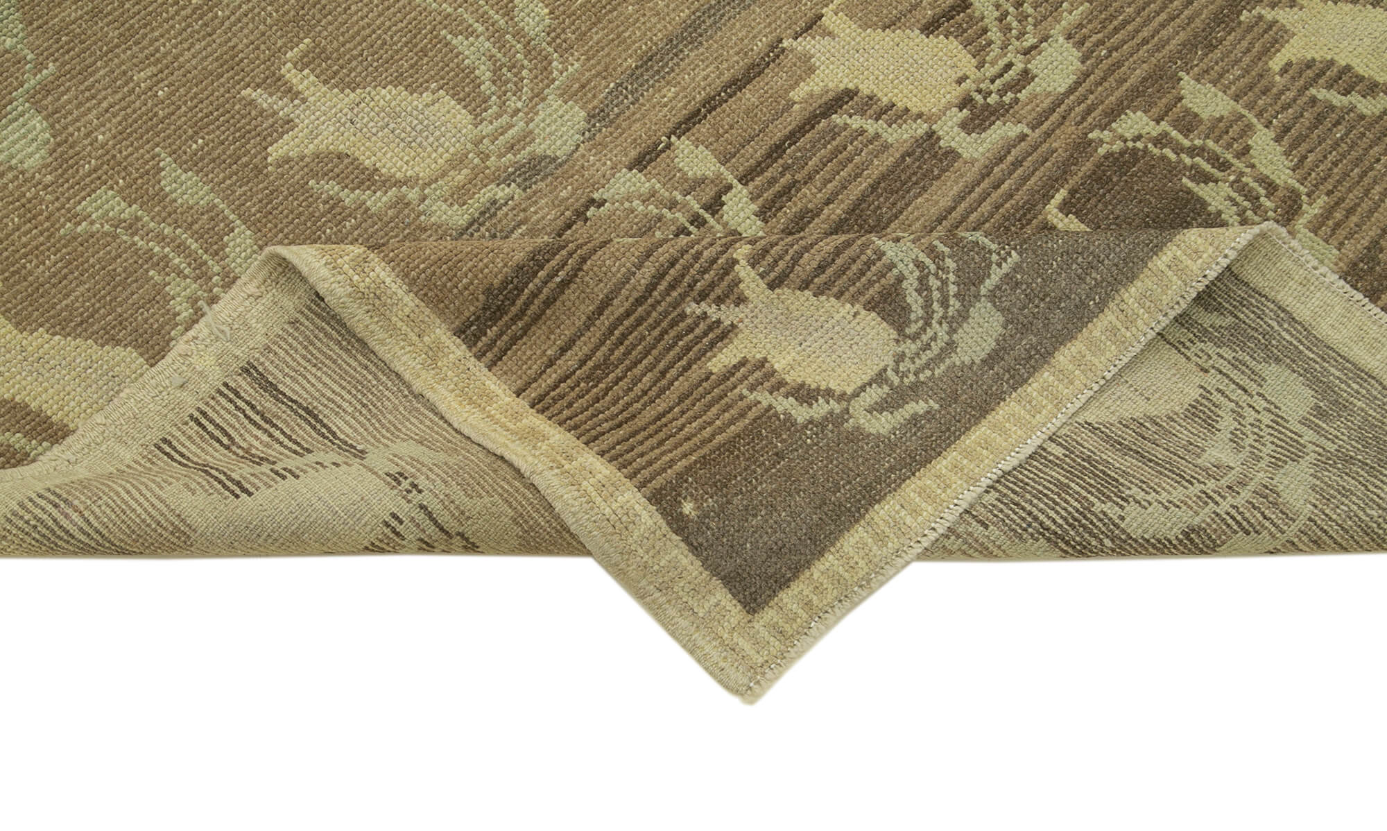 Handmade Wool Area Rug – Taspinar Classic Beige Turkish Vintage Carpet 4'2"x6'11"