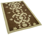 Handmade Wool Area Rug – Taspinar Brown Classic Wool Carpet 3'3''x4'8''