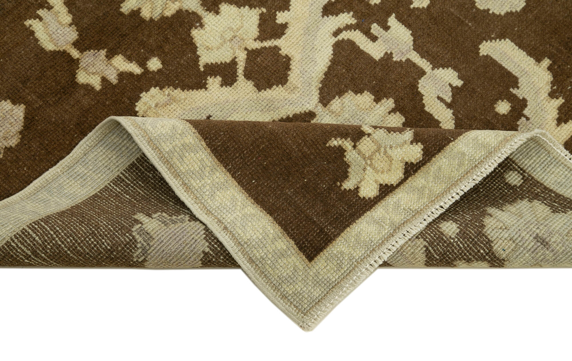 Handmade Wool Area Rug – Taspinar Brown Classic Wool Carpet 3'3''x4'8''