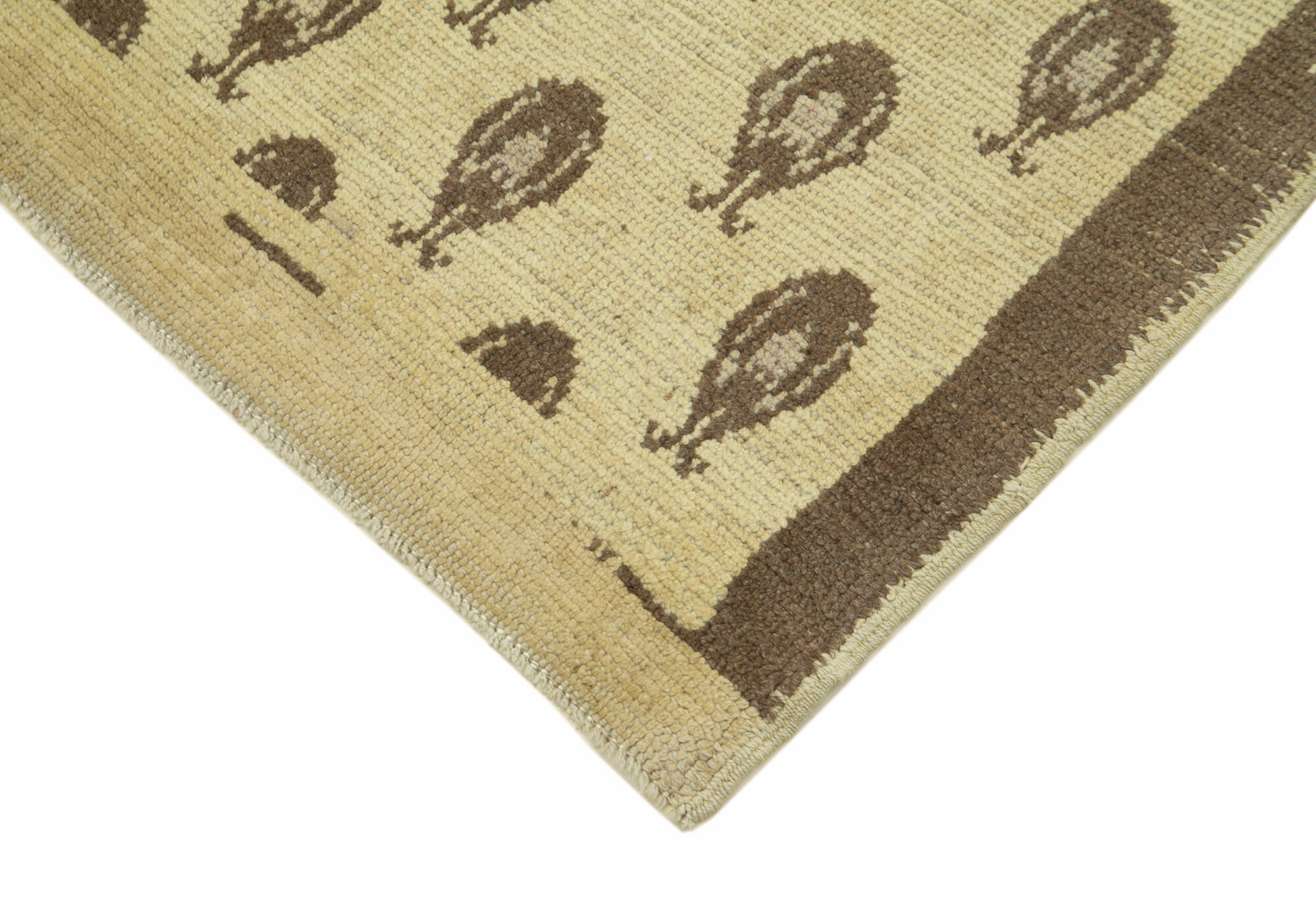 Handmade Wool Area Rug – Taspinar Classic Beige Turkish Wool Carpet 2'11''x7'1''