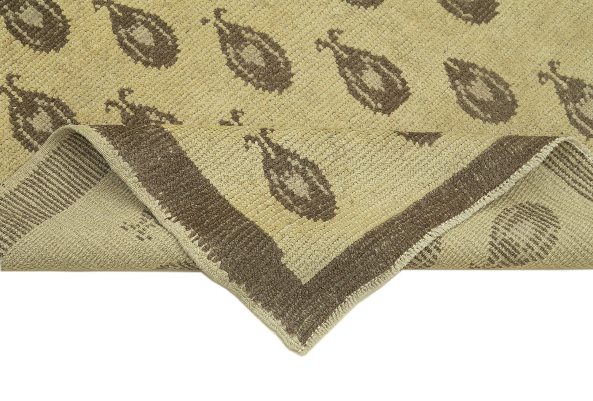 Handmade Wool Area Rug – Taspinar Classic Beige Turkish Wool Carpet 2'11''x7'1''