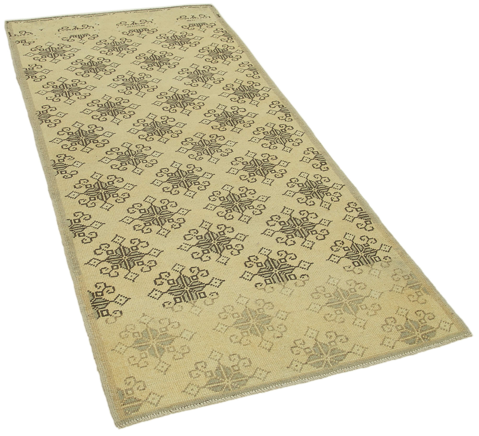 Handmade Wool Area Rug – Classic Wool Rug Beige Area Carpet 2'10''x6'3''