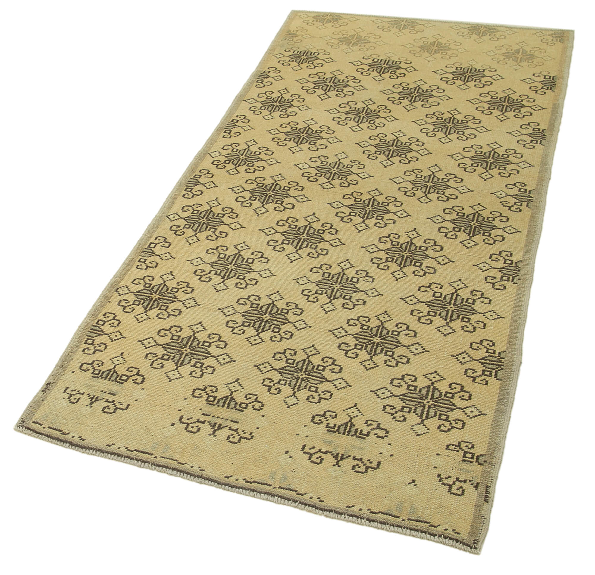 Handmade Wool Area Rug – Classic Wool Rug Beige Area Carpet 2'10''x6'3''