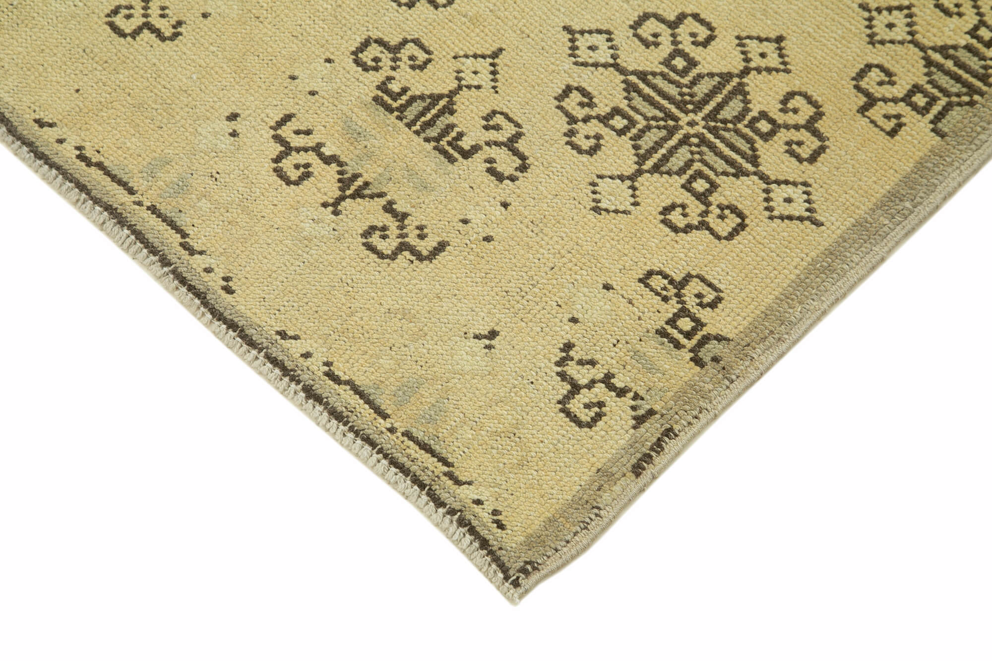Handmade Wool Area Rug – Classic Wool Rug Beige Area Carpet 2'10''x6'3''