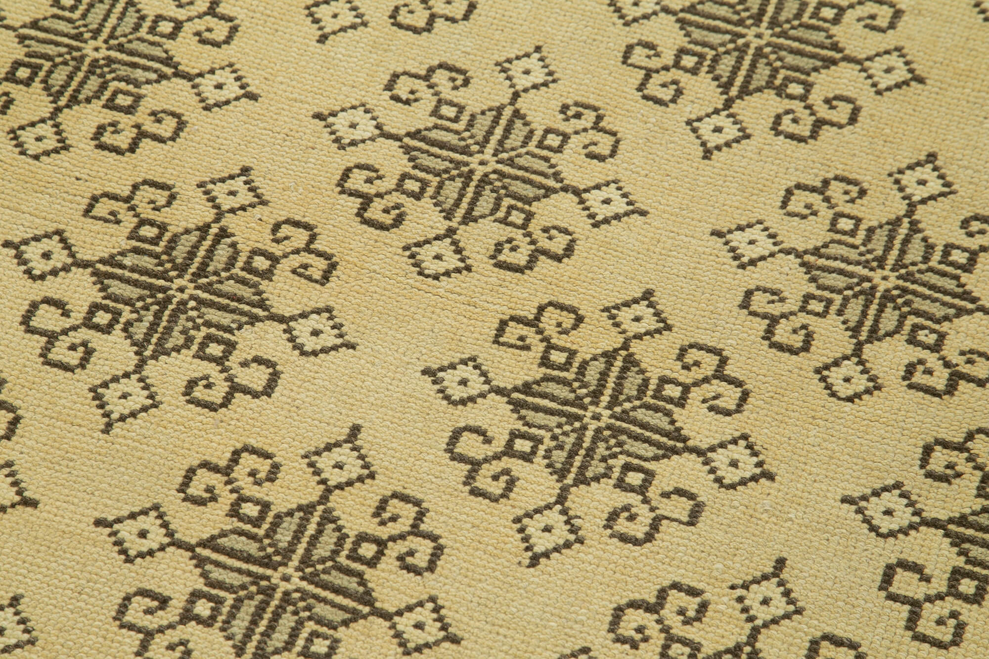 Handmade Wool Area Rug – Classic Wool Rug Beige Area Carpet 2'10''x6'3''