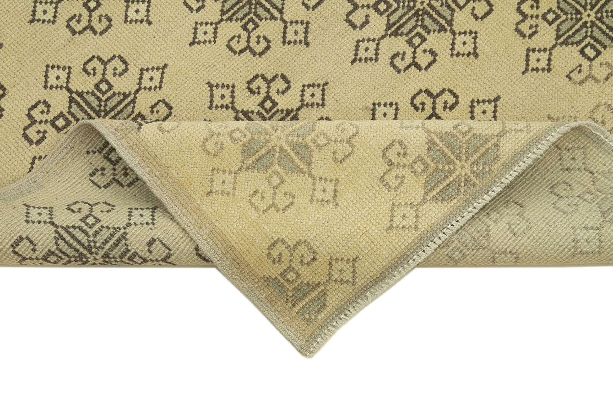 Handmade Wool Area Rug – Classic Wool Rug Beige Area Carpet 2'10''x6'3''