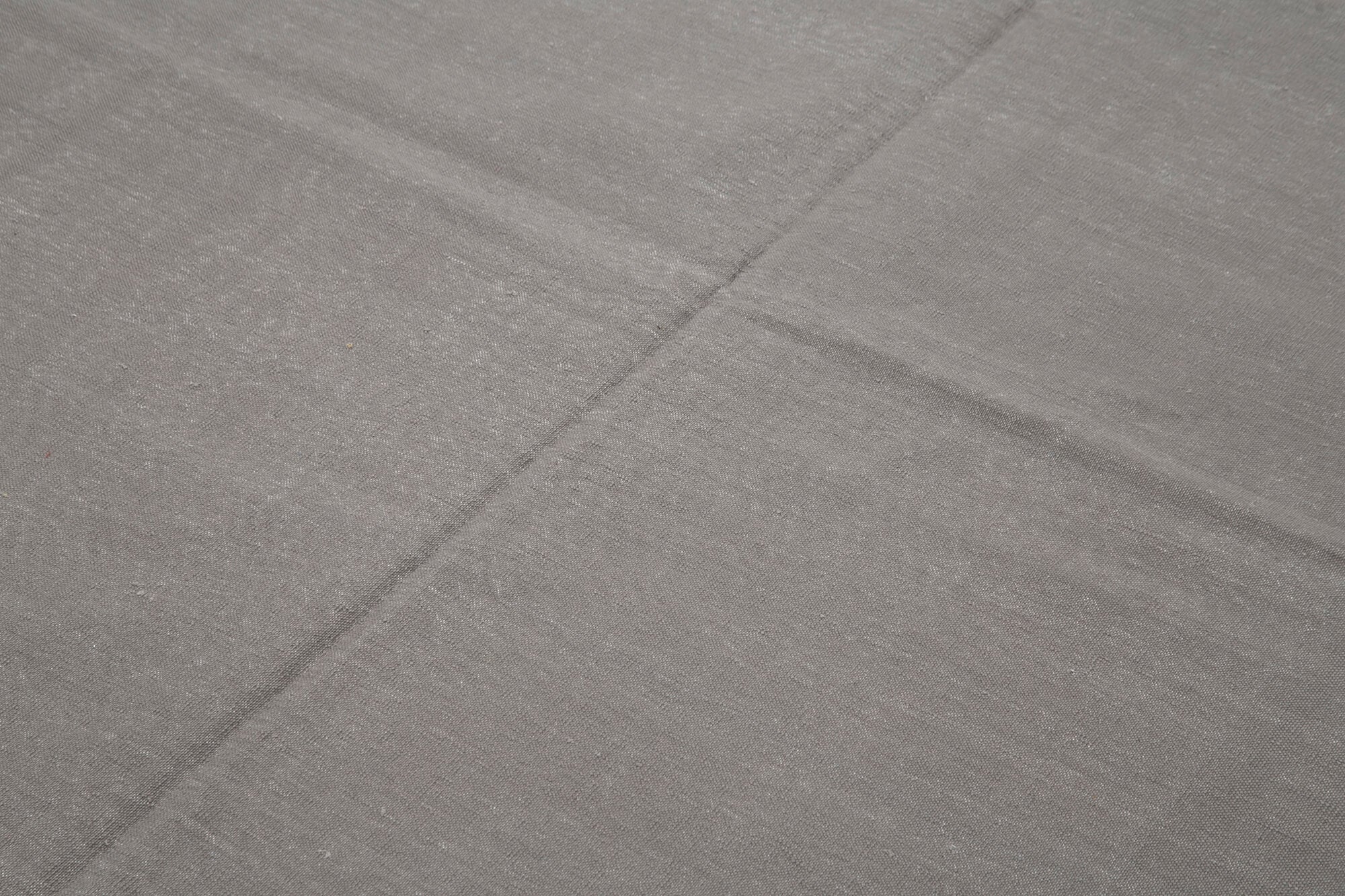 Handmade Wool Area Rug - Grey Geometric Carpet | Durable Cotton Wool Rug 6x9