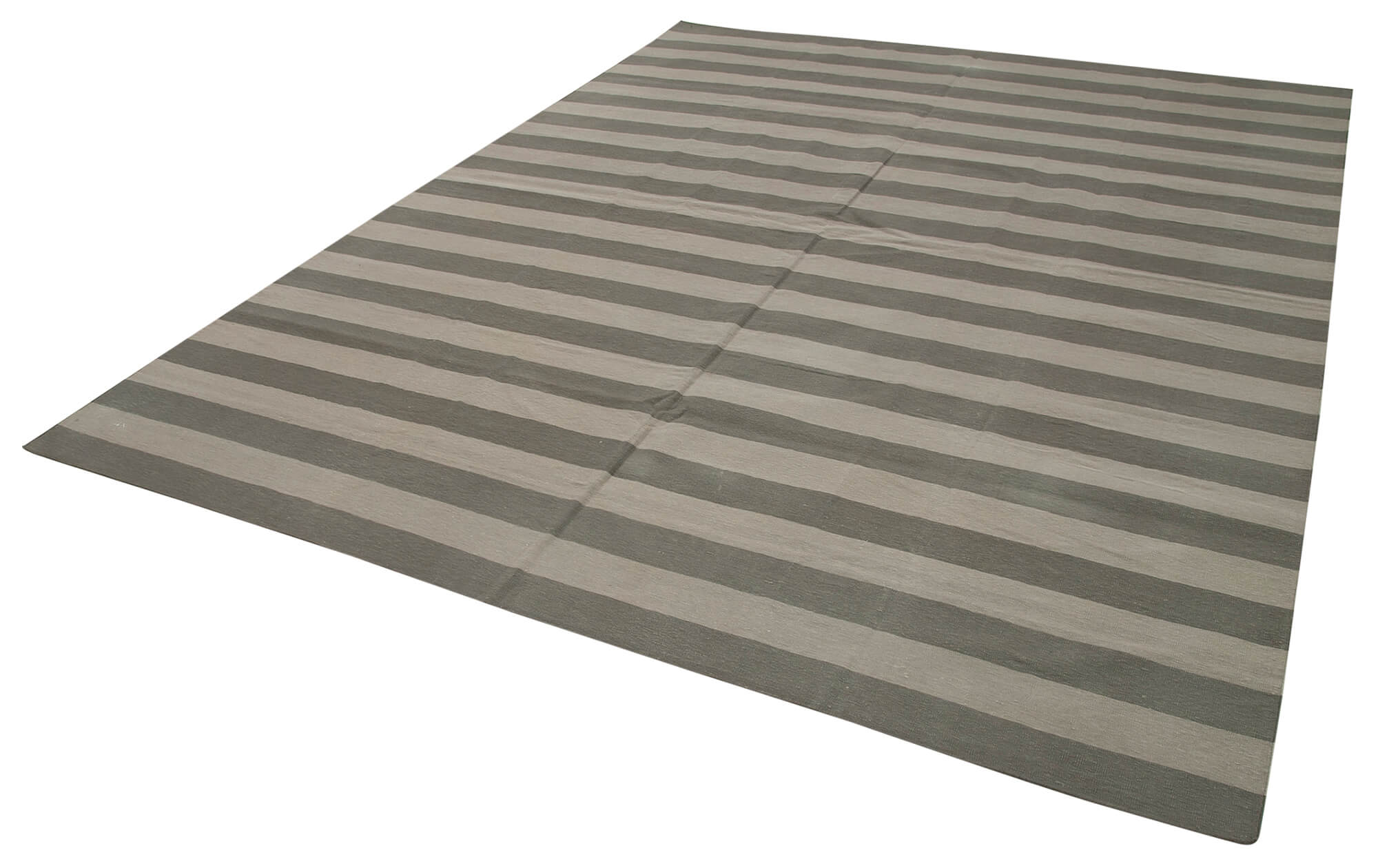 Handmade Area Rug – Brown Geometric Cotton Wool Turkish Wool Rug 7'11'' x 10'2''