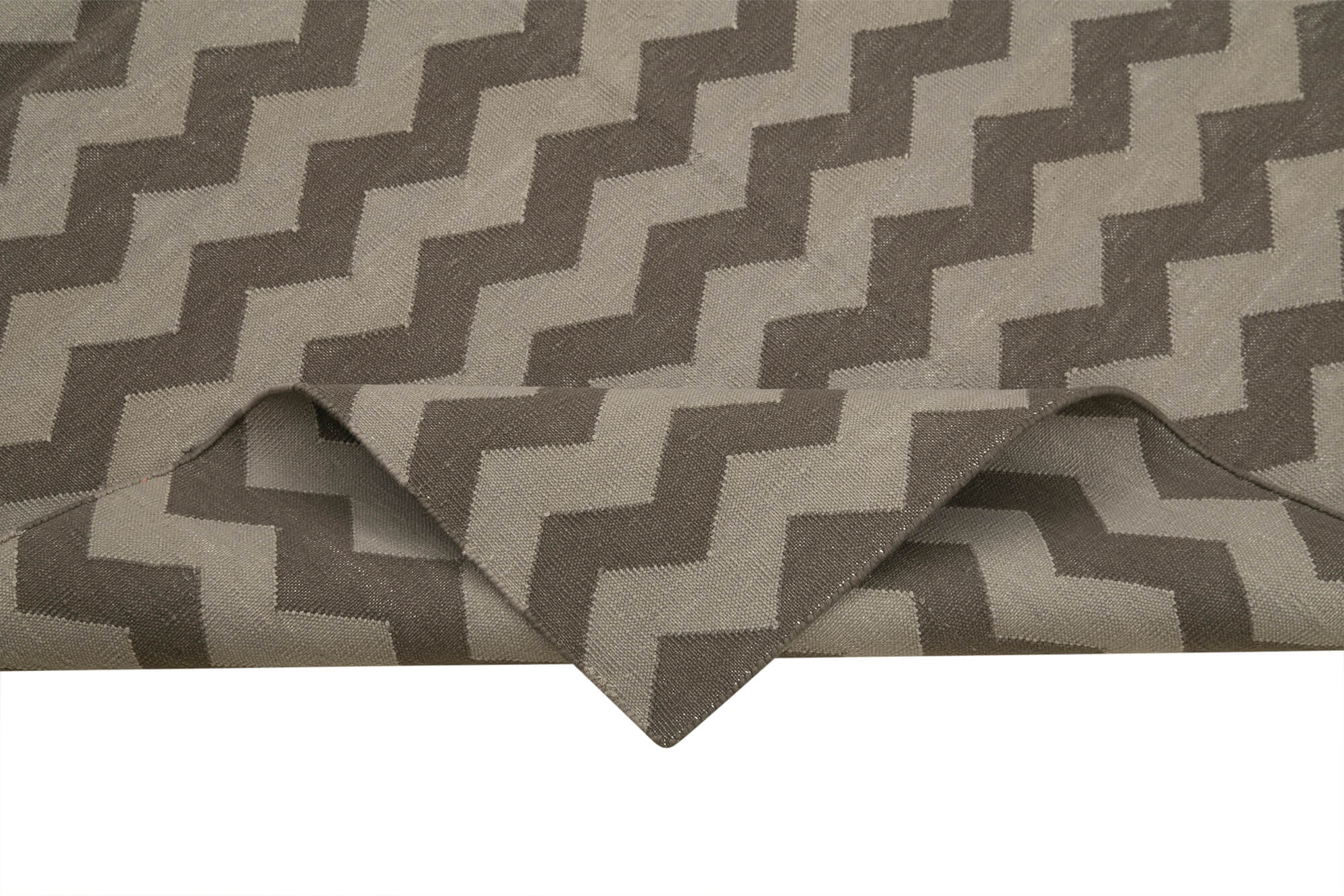 Handmade Wool Area Rug - Brown Geometric Cotton Wool Rug 3'6''x5'5'' | Artisan Woven Carpet