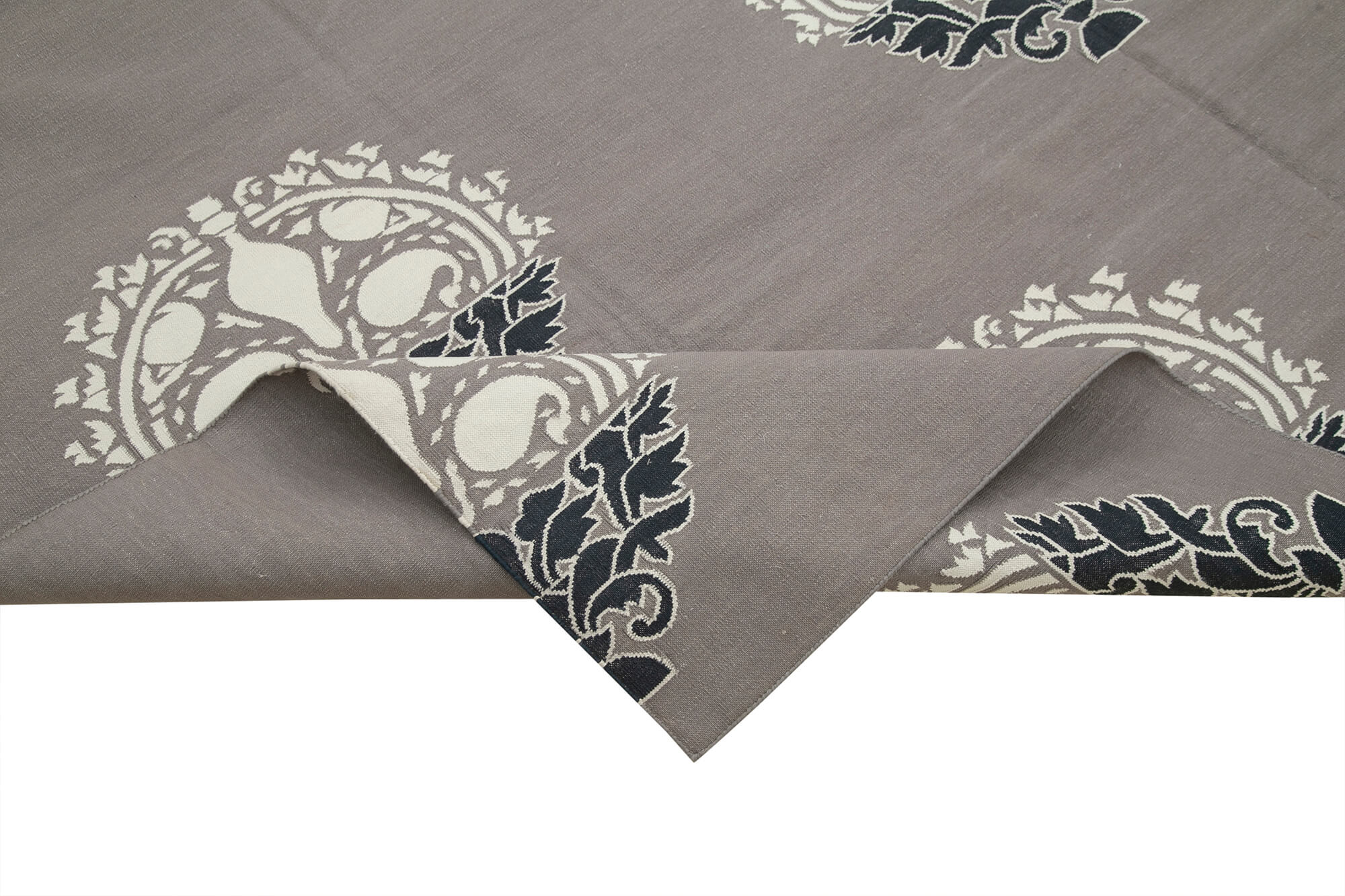 Handmade Wool Area Rug - Traditional Hand Knotted Geometric Area Rug with Natural Wool Carpet