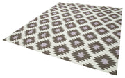 Handmade Wool Area Rug | Durable Wool Carpet Brown Geometric Area Rug 8'1''x9'9''