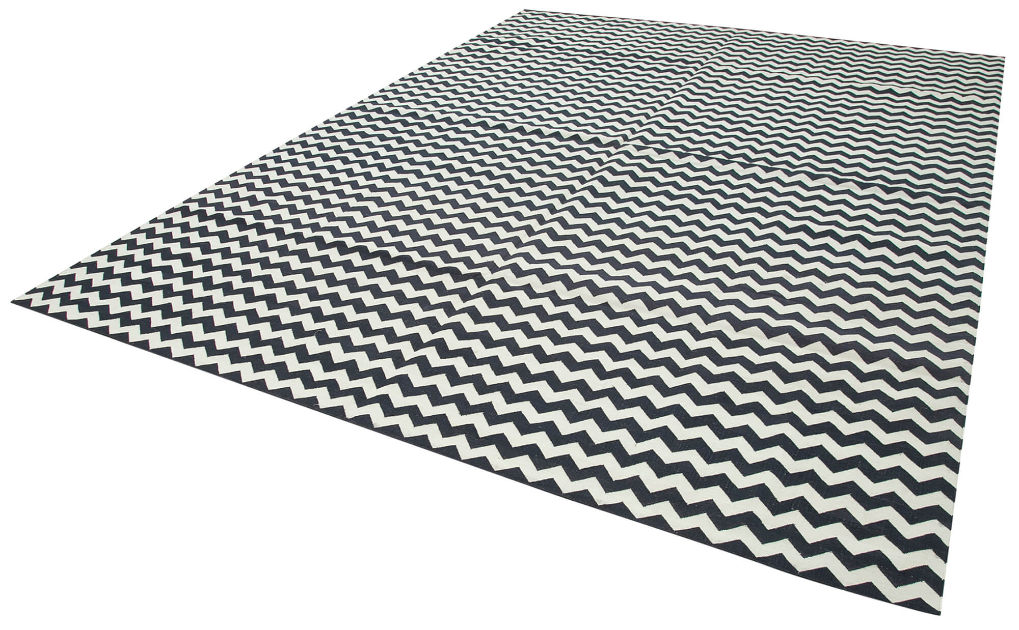 Handmade Area Rug - Geometric Cotton Wool Rug with Classic Design 9'x12'