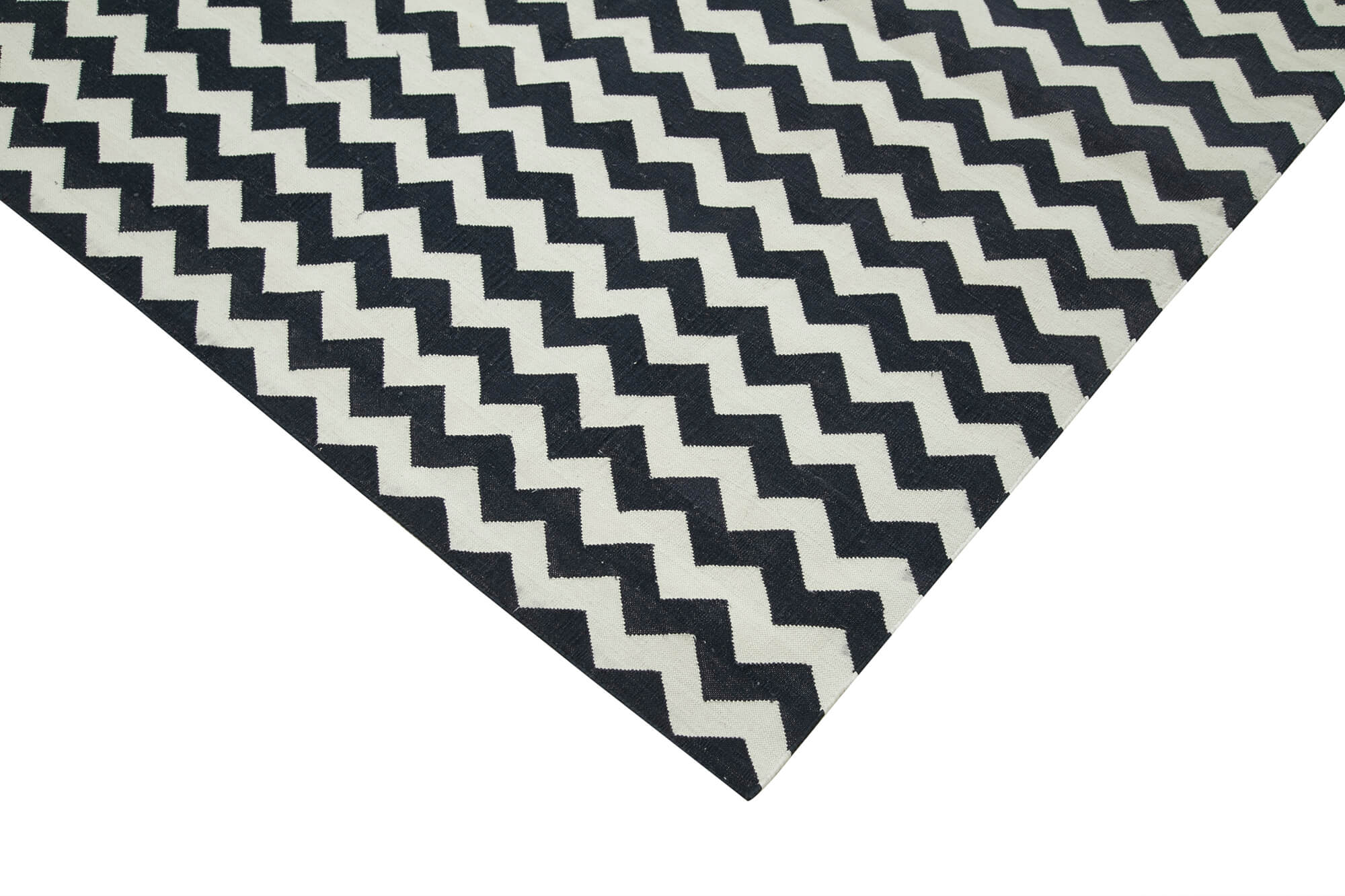 Handmade Area Rug - Geometric Cotton Wool Rug with Classic Design 9'x12'