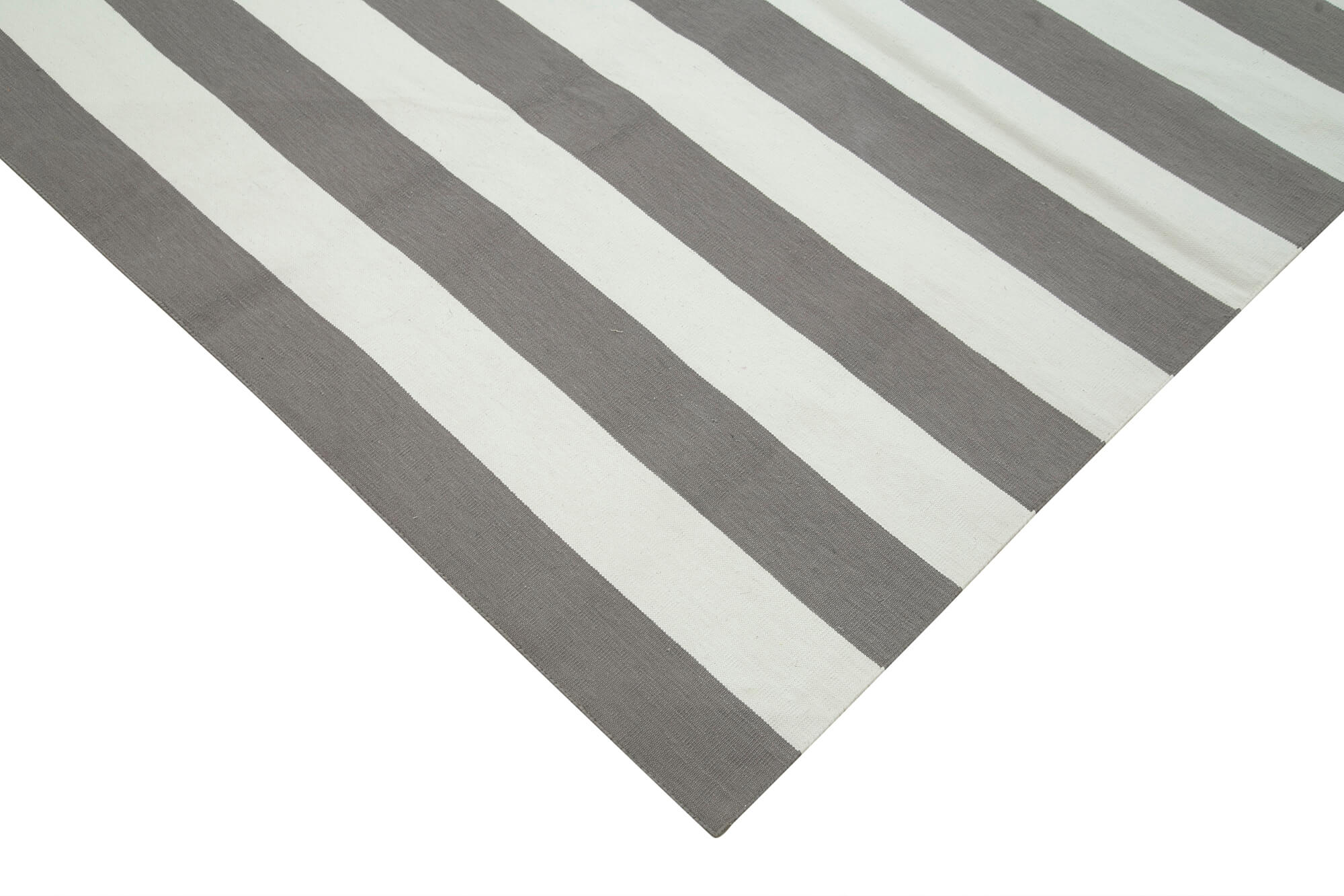 Handmade Area Rug – Geometric Cotton Wool Blend, Soft Durable Floor Covering 8'11''x12'