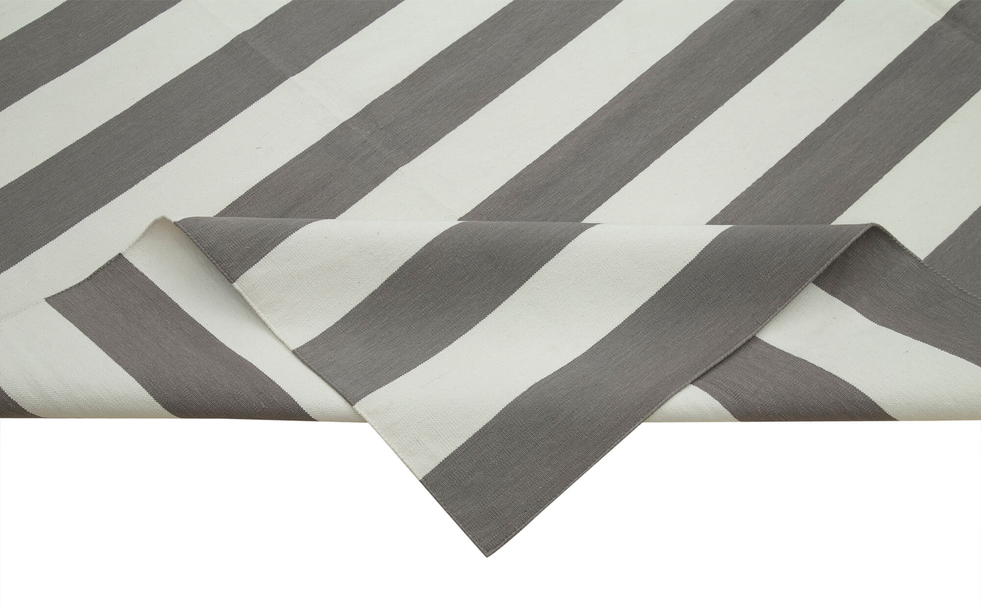 Handmade Area Rug – Geometric Cotton Wool Blend, Soft Durable Floor Covering 8'11''x12'
