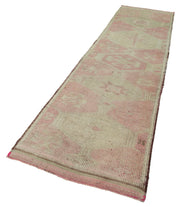 Handmade Wool Area Rug – Vintage Cotton Rug with Herki Style Pattern, Beige