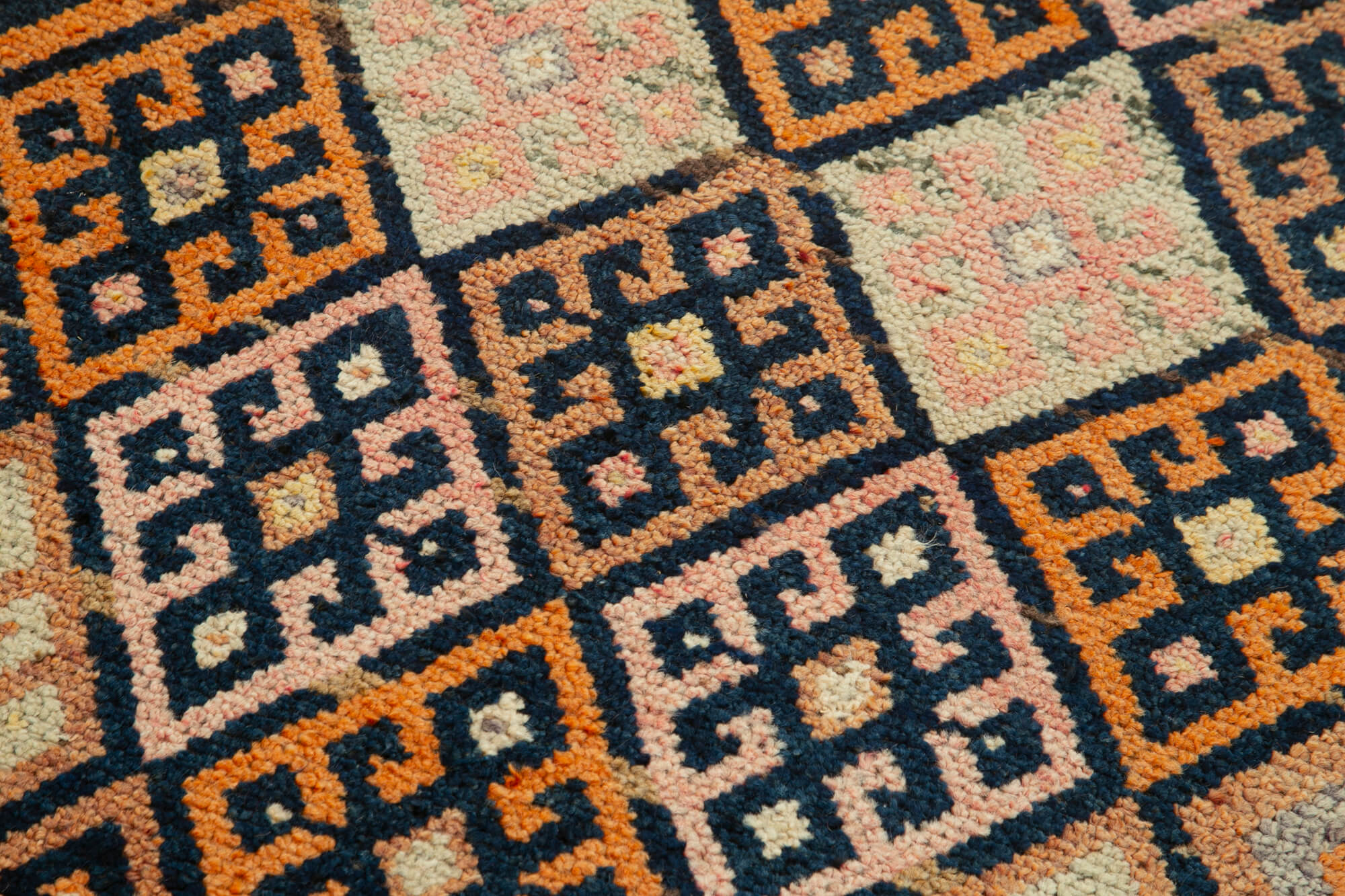 Handmade Vintage Area Rug - Herki Wool Carpet 2'11''x10'0'' | Durable Cotton & Wool