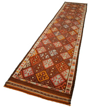 Handmade Vintage Area Rug | Turkish Wool Rug, Cotton Blend, Soft Texture Carpet 2'11'' x 15'