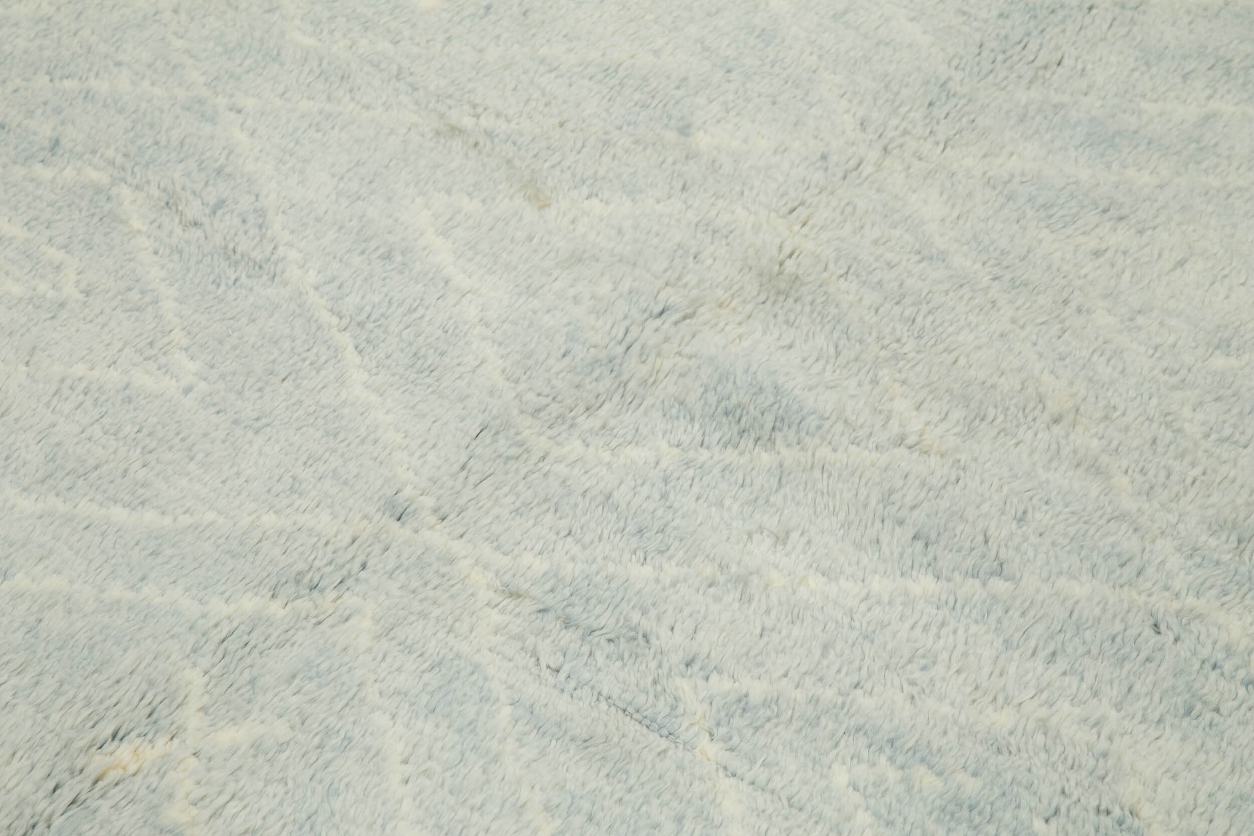 Handmade Wool Cotton Rug – Blue Geometric Pattern Carpet | Durable Natural Fiber Rug