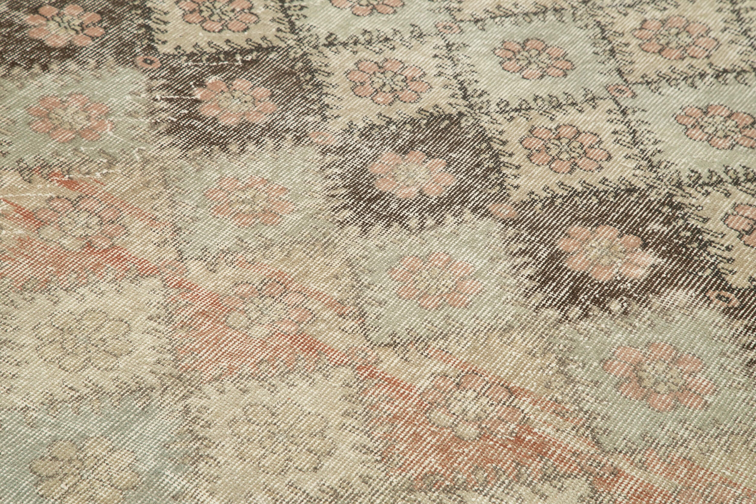 Handmade Cotton Wool Rug - Checkered Kilim Turkish Wool Rug 6'x8'8'' Bohemian Style