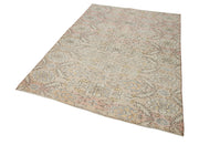 Handmade Wool Area Rug - Checkered Turkish Kilim Rug 5'5" x 7'9" Cotton Wool Carpet