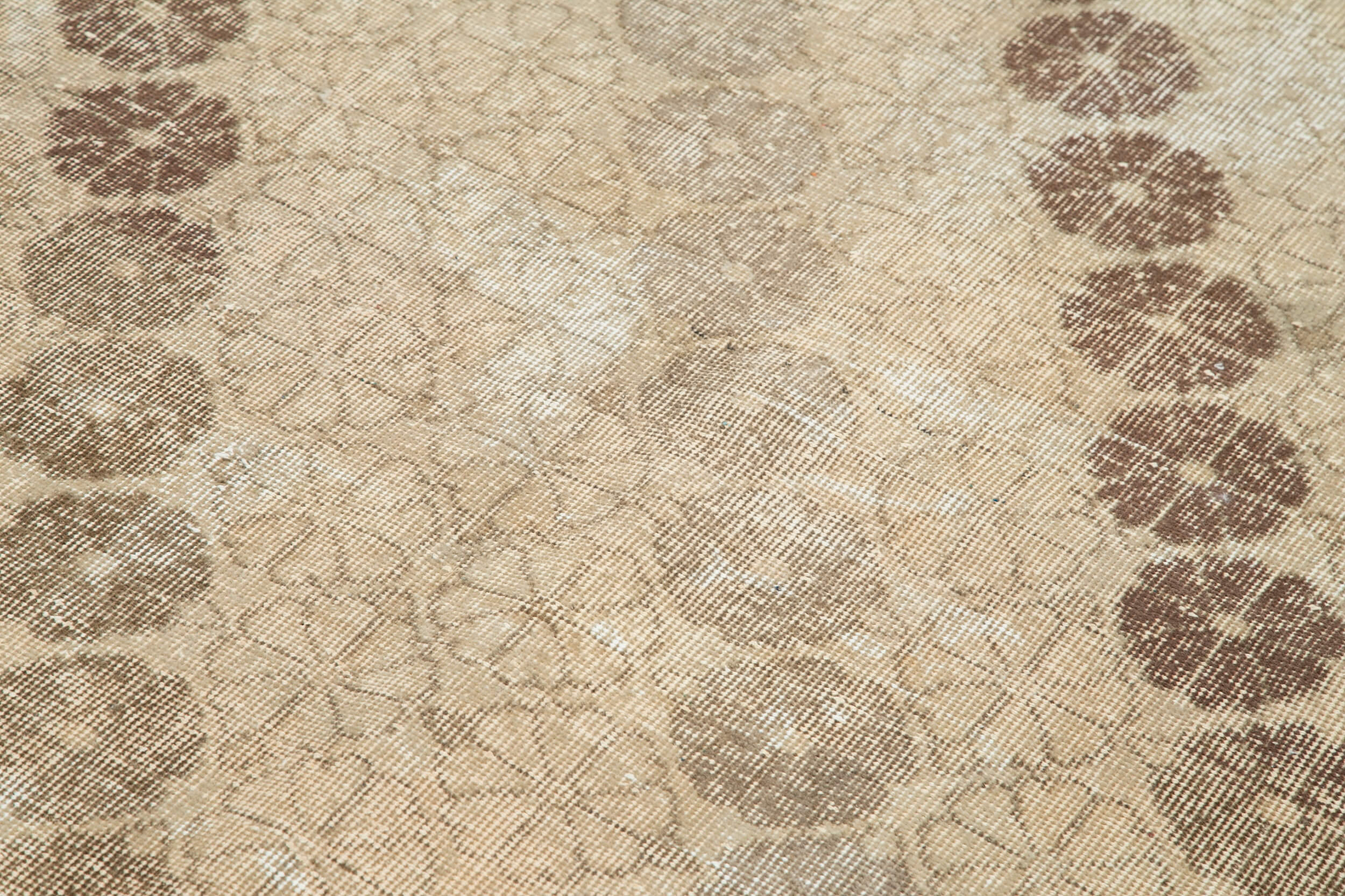 Handmade Area Rug | Checkered Kilim Beige Cotton Wool Durable Woven Carpet 5'5"x8'4"