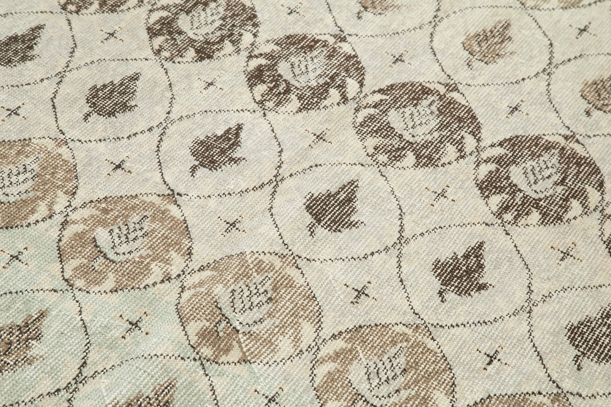 Handmade Kilim Rug – Beige Cotton Wool 4x8 Feet Rug | Ethnic Patterned Durable Floor Covering