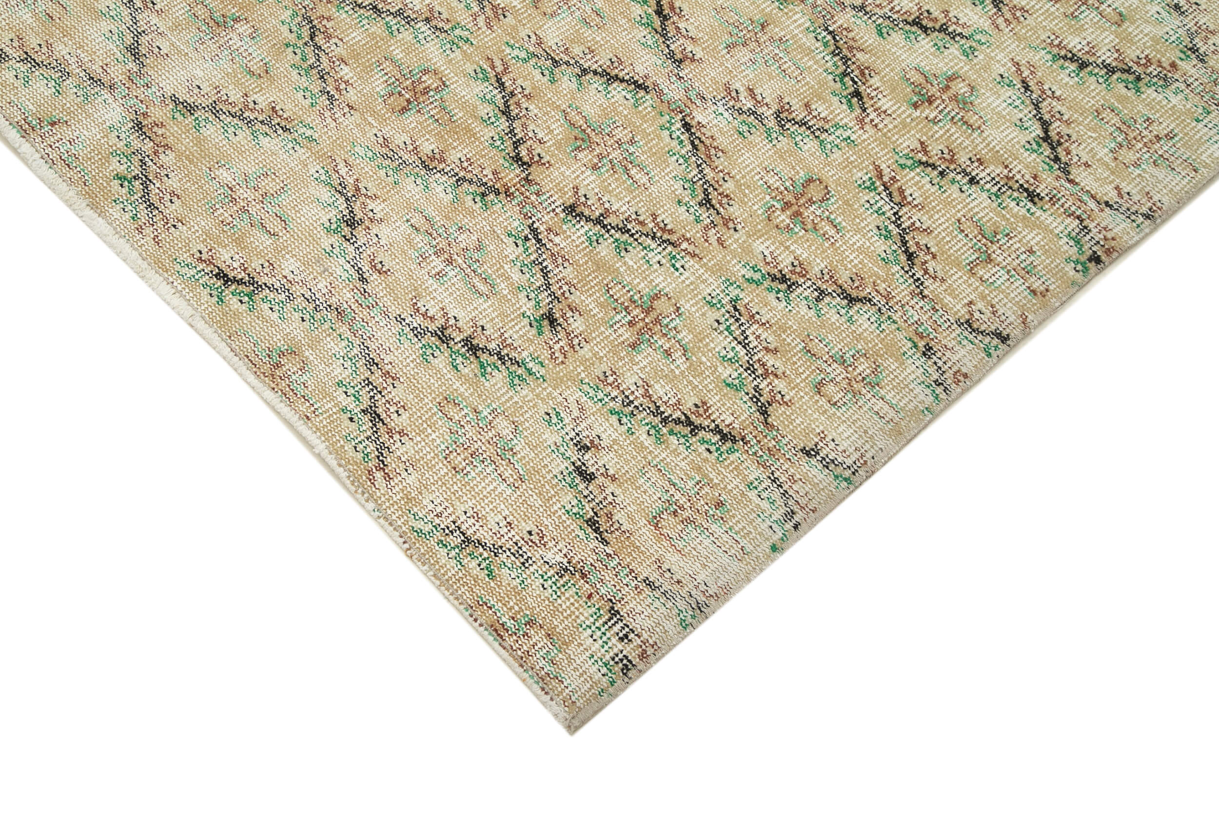 Handmade Wool Area Rug – Checkered Cotton Wool Rug, Turkish Kilim Flat Weave 6'1''x9'3''