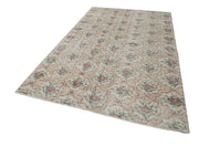 Handmade Area Rug - Checkered Kilim Beige Cotton Wool Flat Weave Kilim 6'x10'1"