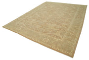 Handmade Wool Area Rug – Tebriz Classic Brown Cotton Wool Carpet 8'10''x14'8''