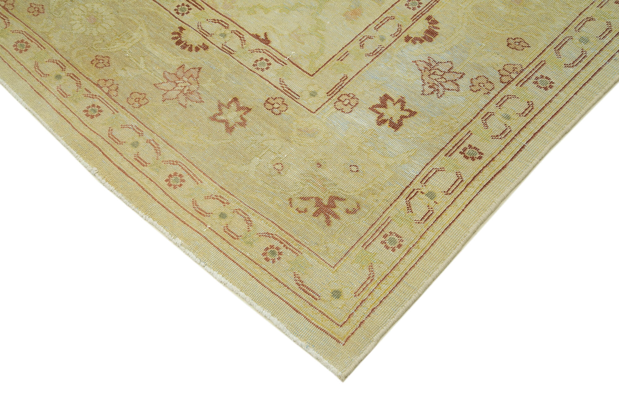 Handmade Wool Area Rug – Tebriz Classic Beige Cotton Wool Rug 8'6''x11'10''