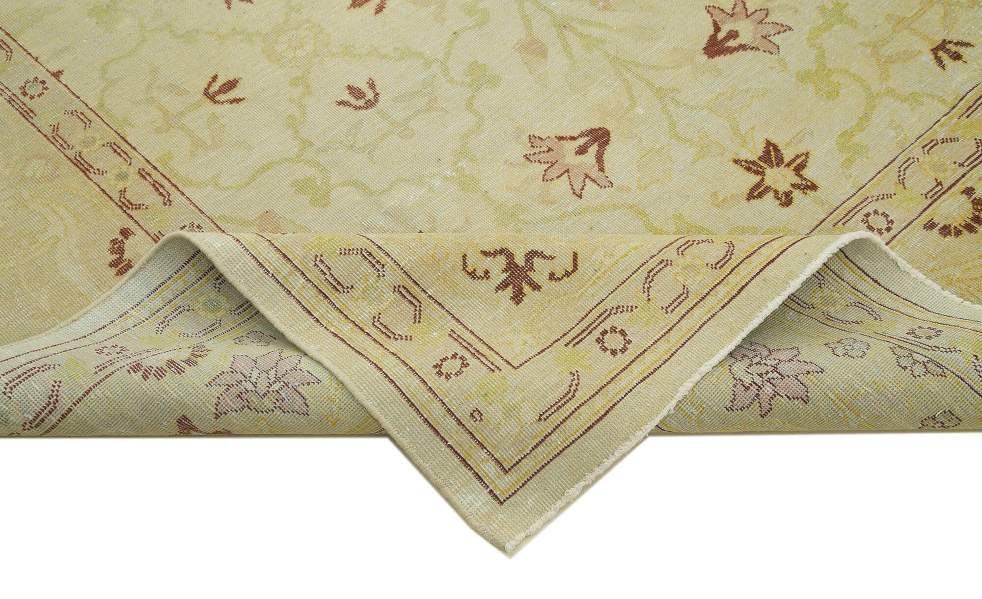 Handmade Wool Area Rug – Tebriz Classic Beige Cotton Wool Rug 8'6''x11'10''