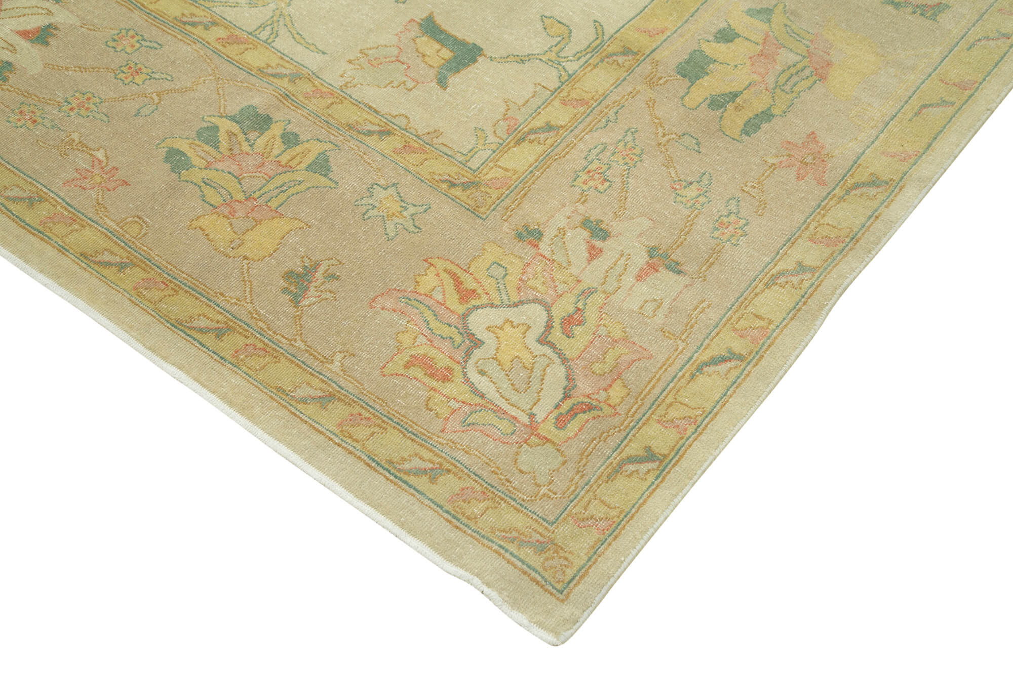 Handmade Wool Area Rug – Classic Beige Cotton Wool Rug 7'11'' x 10'10''