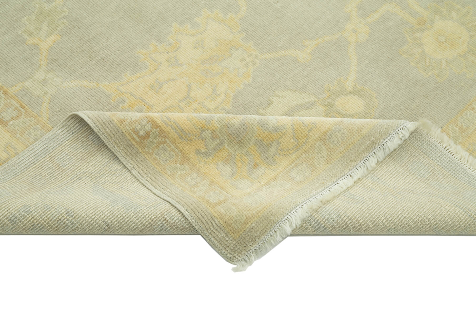 Handmade Wool Area Rug – Classic Beige Cotton Wool Rug 6'1''x8'10'' by Agacan