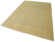 Handmade Wool Area Rug - Tebriz Yellow Classic Cotton Rug 6x9 Feet by Agacan
