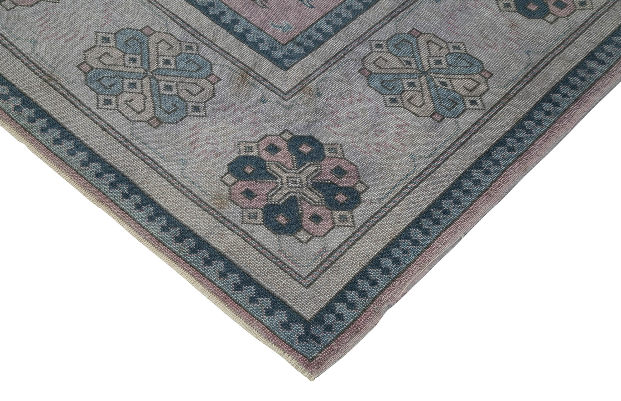 Handmade Wool Area Rug – Tebriz Purple Classic Cotton Wool Blend 9'7''x13'5''