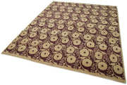 Handmade Wool Area Rug – Tebriz Beige Classic Cotton Wool Blend 7'0''x8'10''