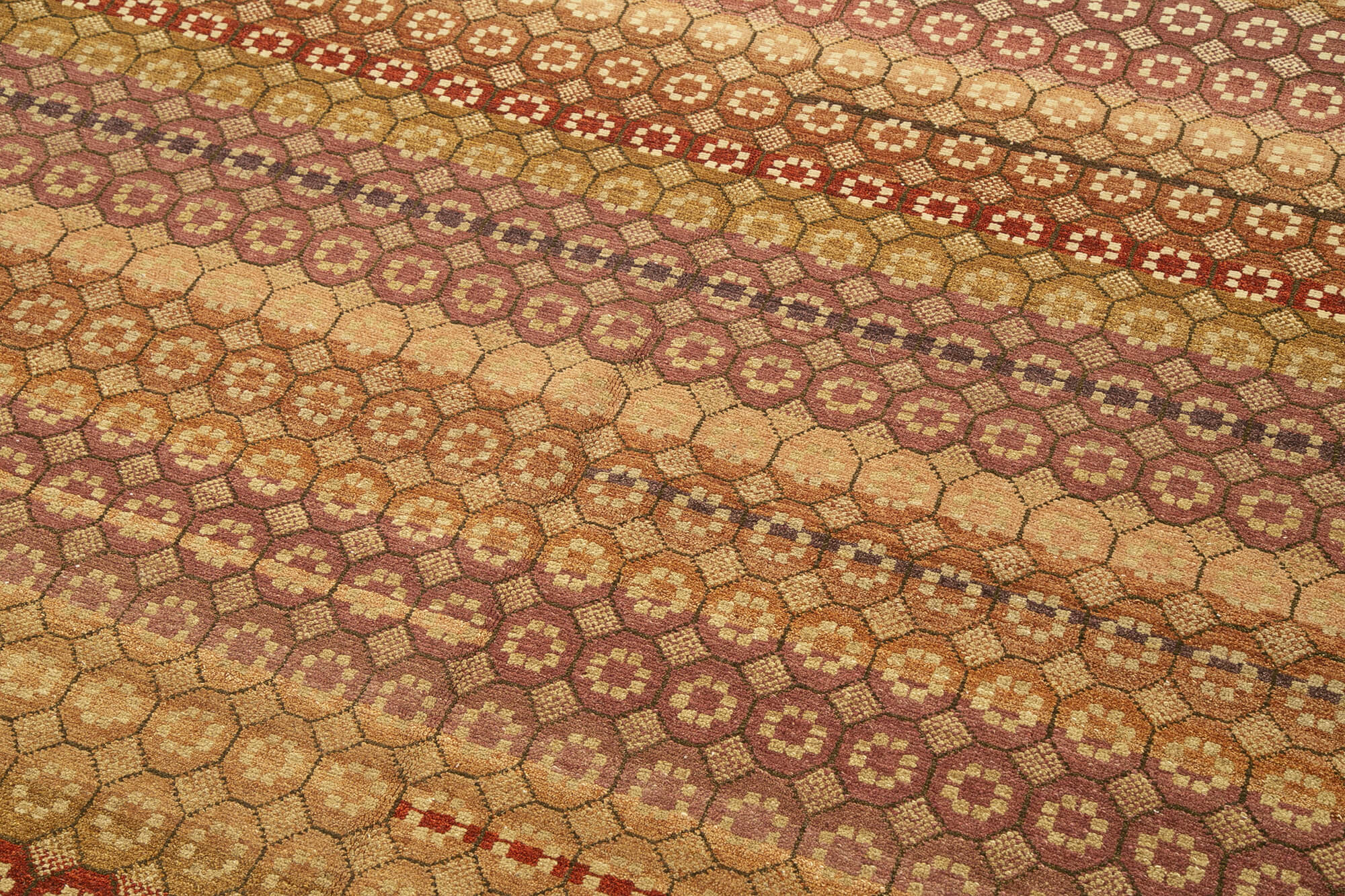 Handmade Wool Area Rug – Tebriz Red Classic Cotton Wool Hand Woven Rug 8'2''x9'11''