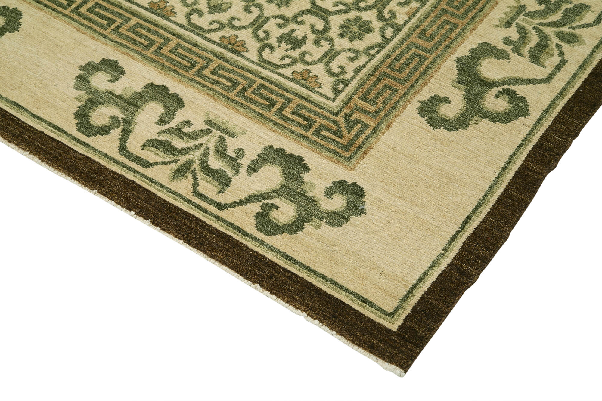 Handmade Wool Area Rug - Tebriz Classic Beige Cotton Wool Rug 8'x10' by Agacan