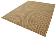 Handmade Area Rug – Classic Beige Turkish Hand Knotted Wool Cotton Carpet 8'2"x9'11"