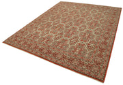Handmade Wool Area Rug – Tebriz Classic Red Rug, Cotton Wool Carpet 7'11''x9'11''