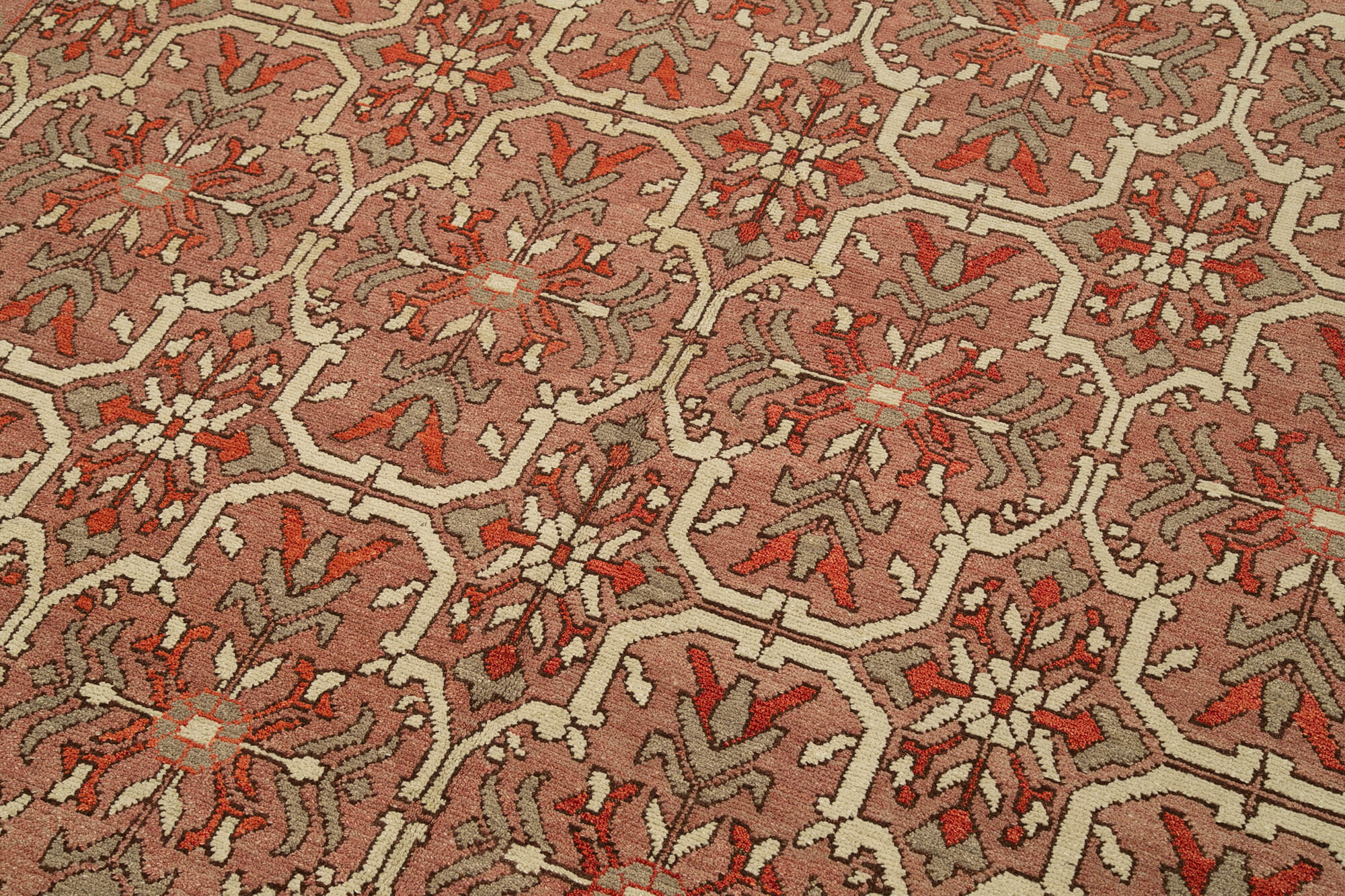 Handmade Wool Area Rug – Tebriz Classic Red Rug, Cotton Wool Carpet 7'11''x9'11''