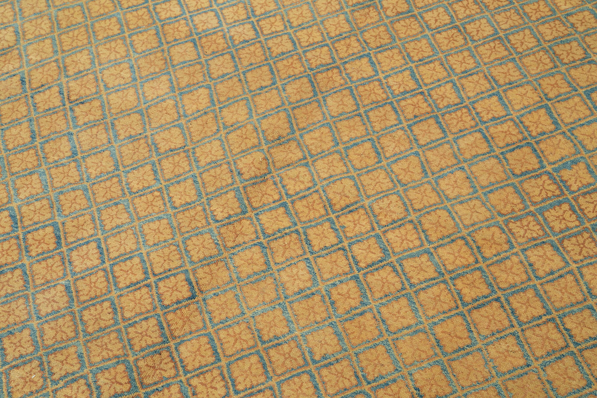 Handmade Wool Area Rug - Tebriz Classic Yellow Cotton Wool Carpet 8x10 Feet