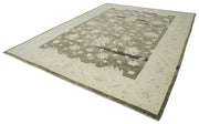 Handmade Wool Area Rug | Tebriz Vintage Hand Knotted Turkish Woven Carpet 9'4" x 13'3"