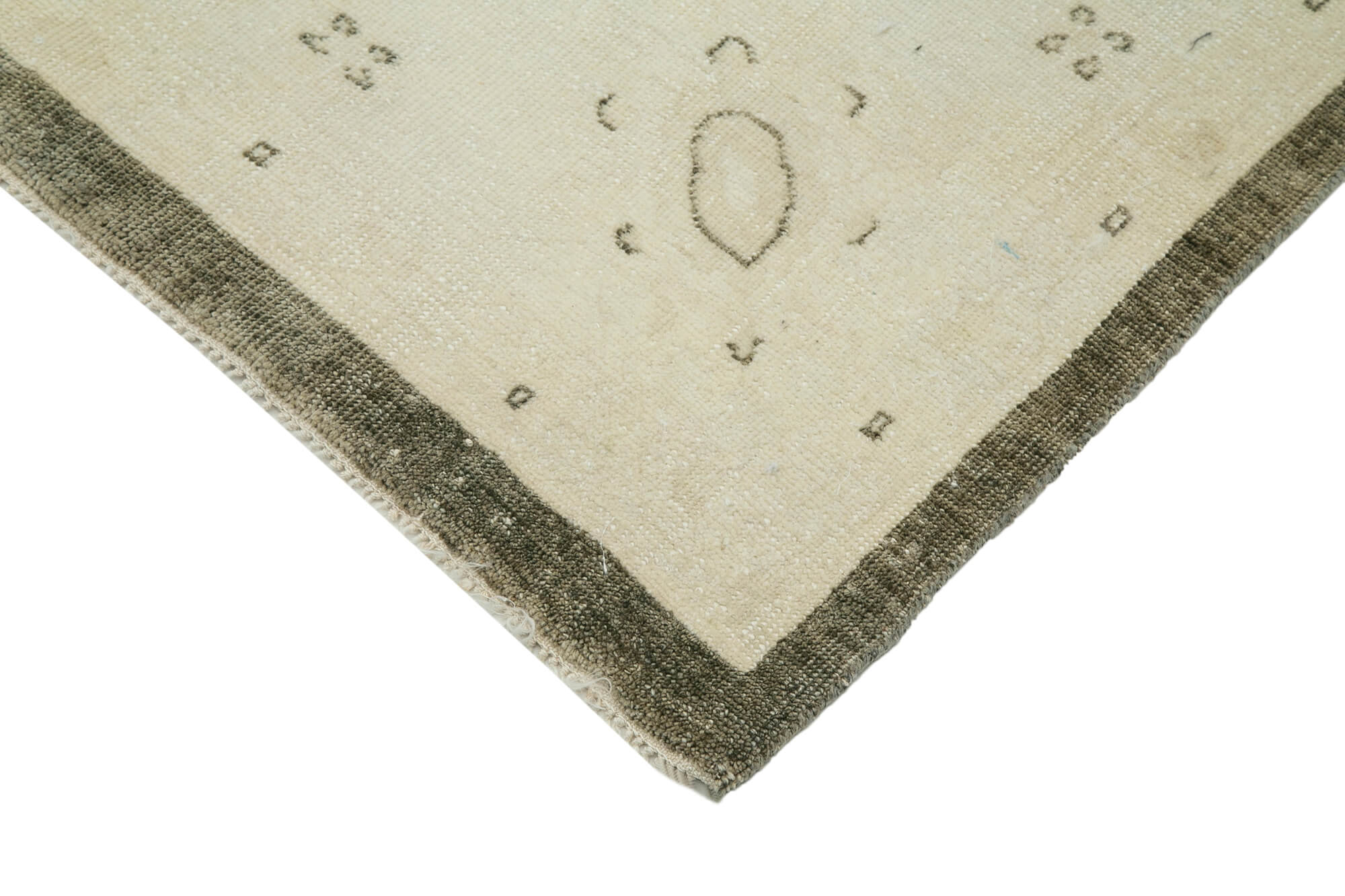 Handmade Wool Area Rug | Tebriz Vintage Hand Knotted Turkish Woven Carpet 9'4" x 13'3"