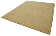 Handmade Wool Area Rug – Tebriz Classic Beige Cotton Wool Rug 8x10 Vintage Style