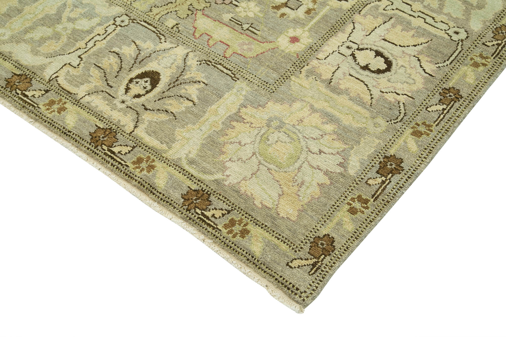 Handmade Wool Area Rug – Classic Grey Rug 7x10 Ft | Durable Cotton Wool Carpet