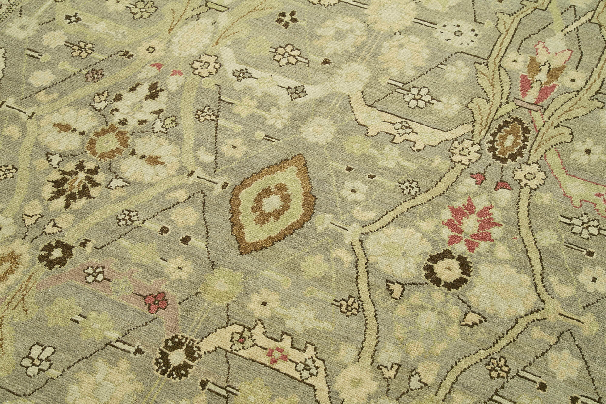 Handmade Wool Area Rug – Classic Grey Rug 7x10 Ft | Durable Cotton Wool Carpet
