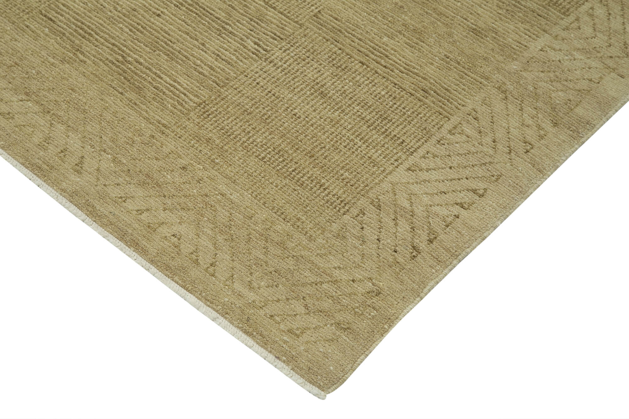 Handmade Wool Area Rug – Classic Cotton Rug | Vintage Turkish Carpet Beige 7'10''x10'