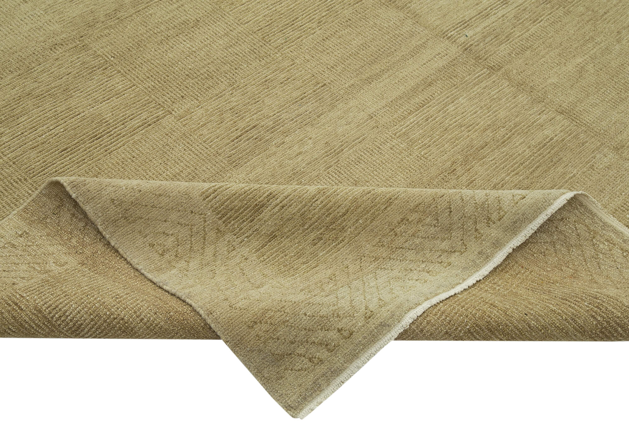 Handmade Wool Area Rug – Classic Cotton Rug | Vintage Turkish Carpet Beige 7'10''x10'